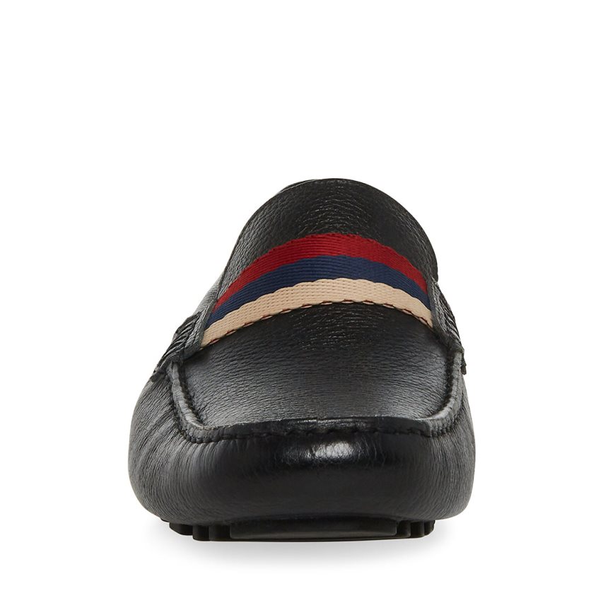 Loafers Steve Madden Baz Cuero Hombre Negras | ES SI9140